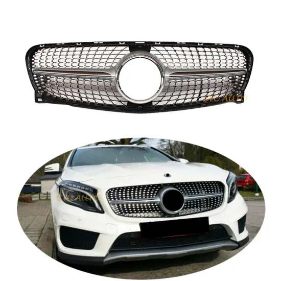 Diamond Style Front Bumper Grille for Mercedes-Benz GLA Class X156 2017-2019 GLA180 GLA200 GLA250