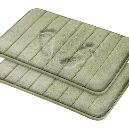 Comfity Memory Foam Bath Mat Sage Green