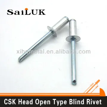 Waterproof aluminum csk blind rivets Professional Rivet Factory