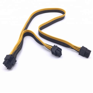 Adattatore del cavo di alimentazione della scheda video 18AWG - splitter da 8 pin da 8 pin a doppio maschio 6+2 pin y