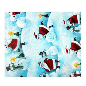 Cute snowmen luxury christmas wrapping paper wrapping gift