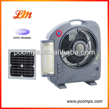 12" Solar automatic emergency table fan