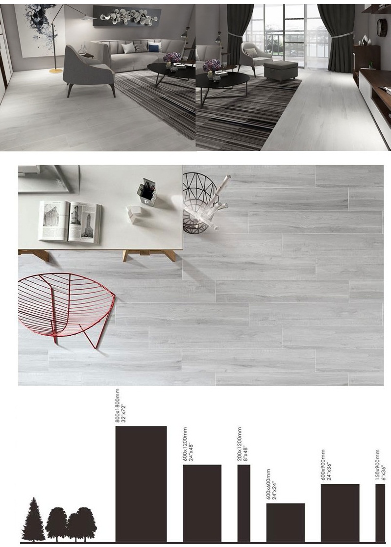 Polished Wood Effect Tiles