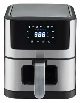 Frignti d'aria digitale da 1500 W: elettrodomestico da cottura salutare in acciaio inossidabile 6L per casa e auto