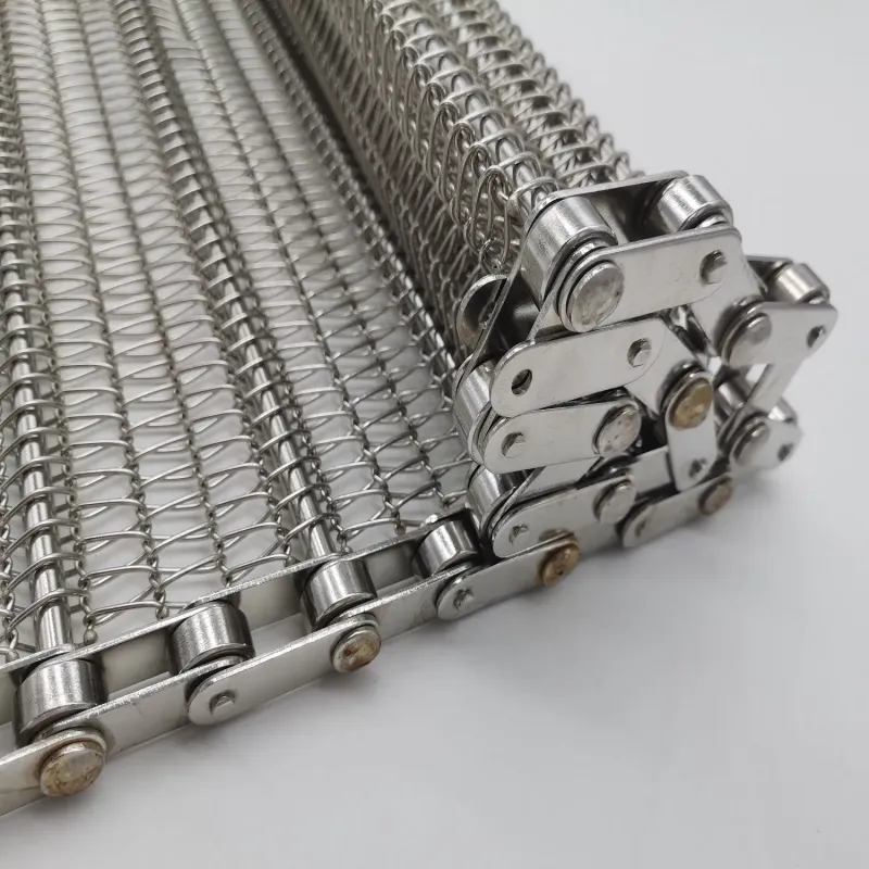 Conveyor Belt Chain Wire Mesh Belt Food Metal Conveyor Belt

**Title:** Food Grade Metal Conveyor Belt with Wire Mesh and Chain Drive