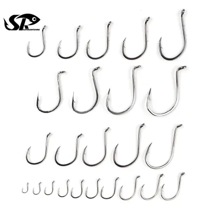 High Carbon Steel Offset Circle Hook - SUPERIORFISHING Octopus Hook