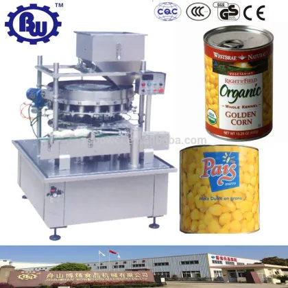 Granule Corn Canning Equipment for Telescopic Can Filling