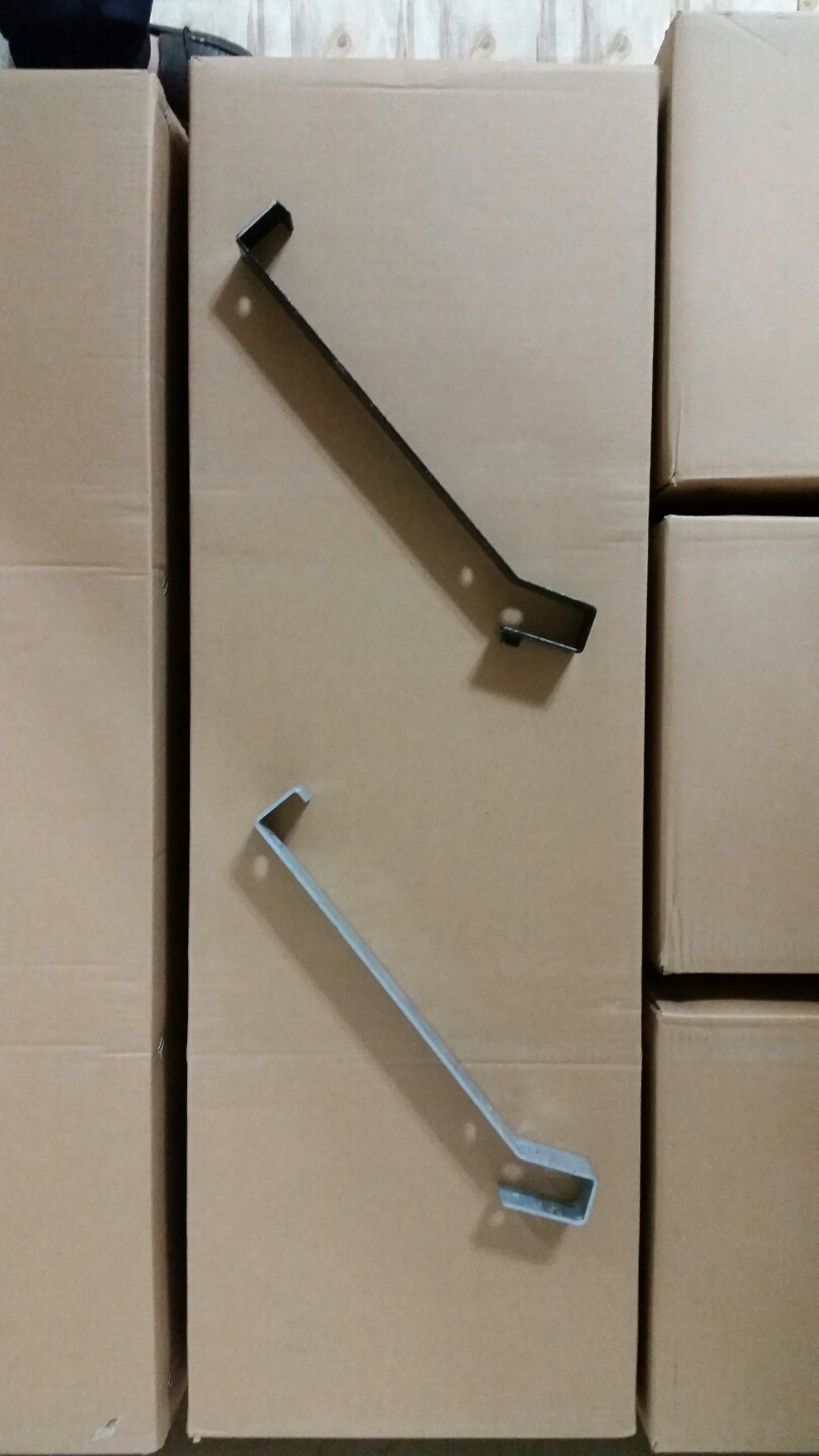 Aluminum alloy extrusion black anodized hooks