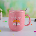 Cartoon Shape Ceramic Cup with Cover