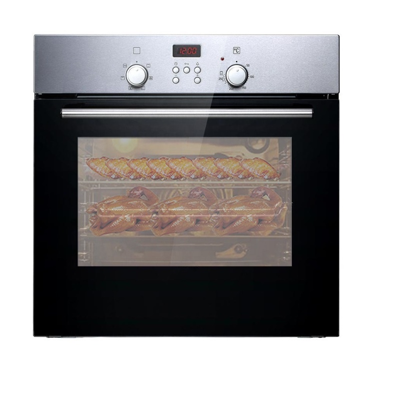60L gas + electric oven temperature controller timer Hot Air Circulation rottiserie chicken oven pizza oven
