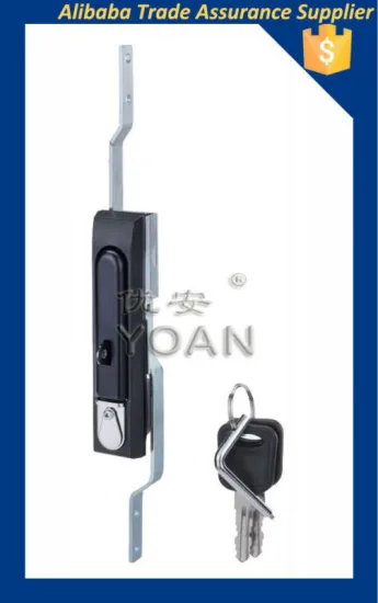 Black paint coated bottom safe lock with rod control lock