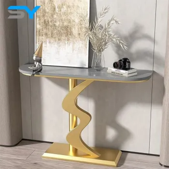SIYANG Factory Metal Frame Console Table for Hotel and Apartment Decor
