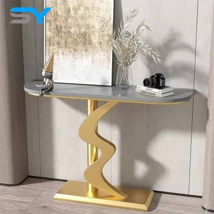 SIYANG Factory Metal Frame Console Table for Hotel and Apartment Decor