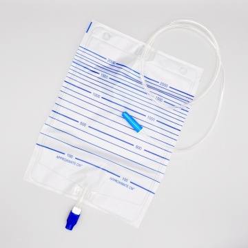 PVC-Urinbeutel mit Schraubventil