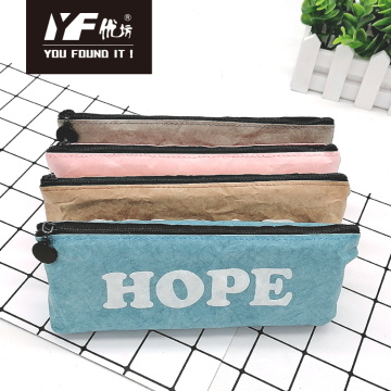 Simple solid color washable pencil case