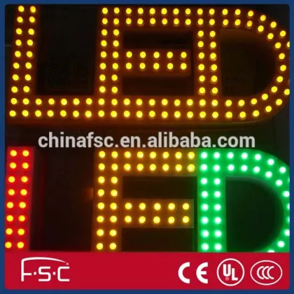 Company sign illuminated stainless steel led sign