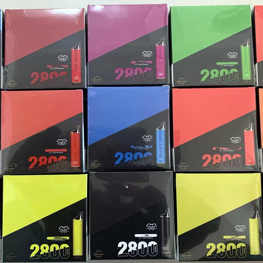 2800 Puffs Puff Flex Dispositivo Vape Dispositável por atacado