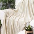 Super Soft Textured Solid Decorative Throw knit Blanket