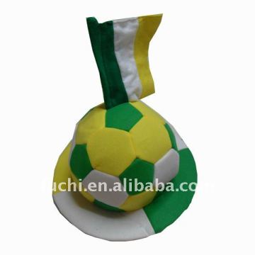 Holiday Football Cap With Ireland Flag Design