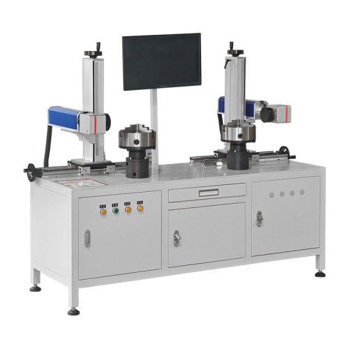 Flanges duplas vavles mopa lasers de fibra máquina de marcação