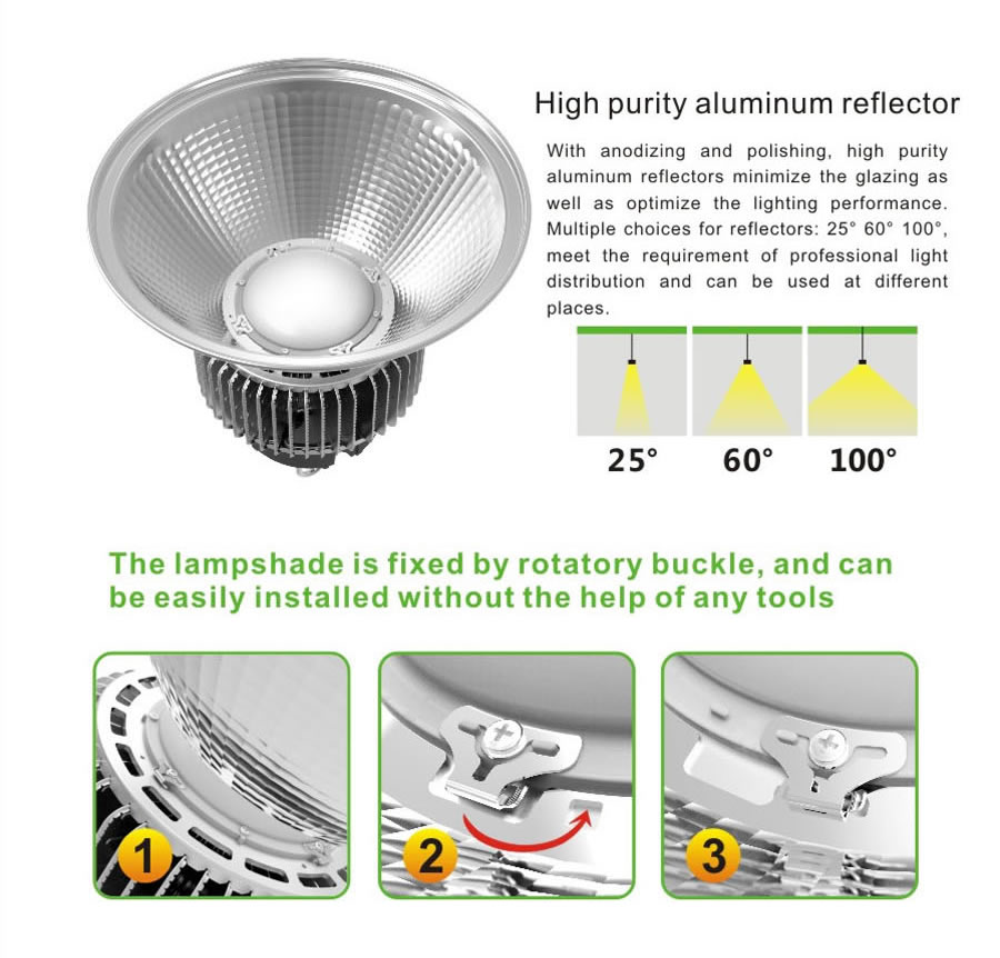 150watt LED High Bay Light With Philips Lumileds LEDs