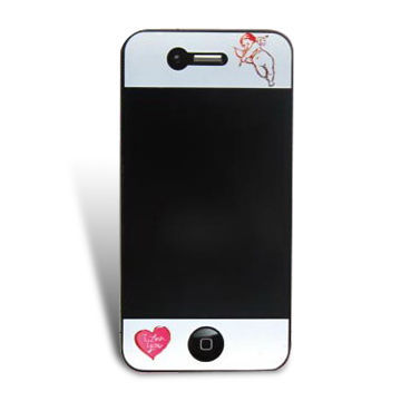 Screen Protector for Apple 's iPhone 4, Made of PET