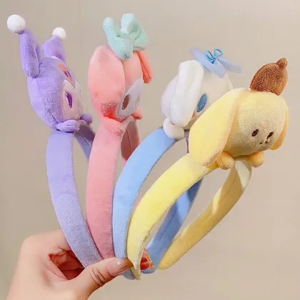 Korean Cute Cartoon Hair Hoop Doll Headband for Women and Girls