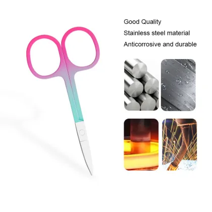 Professional Beauty Makeup Scissors: Stainless Steel, Multi-Color Options for Salon & Home Use
