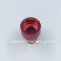 Precision Turned Red Anodized Aluminum Bike Parts