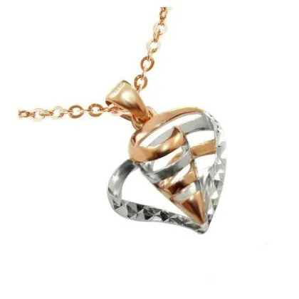 2012 special designed gold pendant necklace heart
