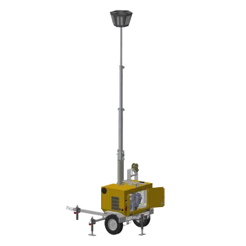 7 meter mobile light tower for rescue operation