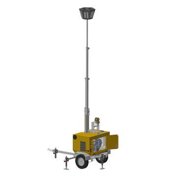 7 meter high mast construction light tower