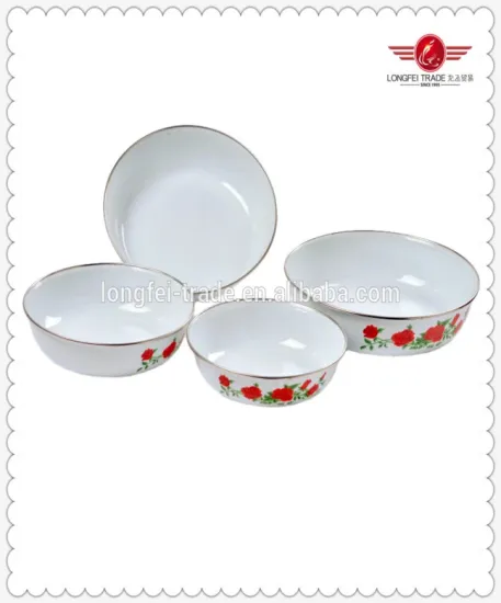 Hot Sale Decal Enamel Bowl
