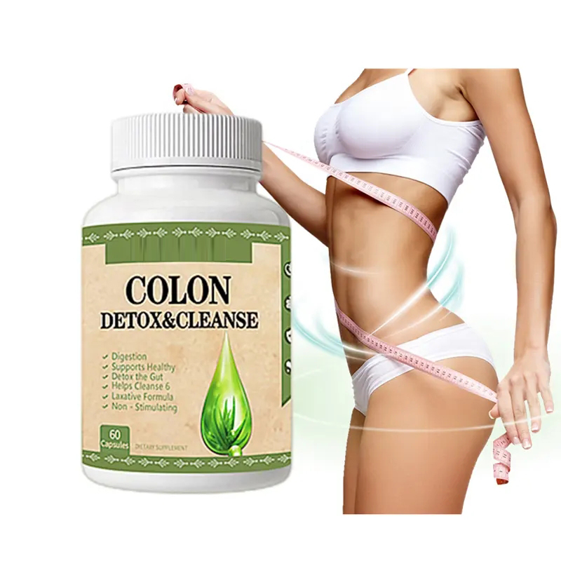 OEM/ODM Wholesale Vegan Natural Body Slim Colon Detox Cleanse Aloe Vera Weight Loss Aloe Slimming Capsule