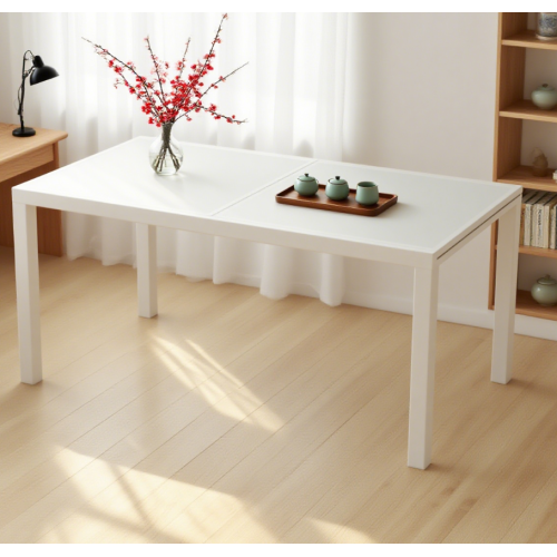 Aluminum extendable dining table Modern and Minimalist Aluminum Glass - Top OutdoorTable Supplier