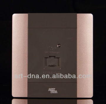 Wall switch USB charger socket