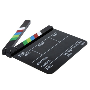 Film Director's Dry Erase Clapper Board for Cut Action Scenes