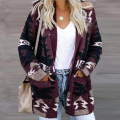 Womens Cable Knit Oversized Chunky Cardigan