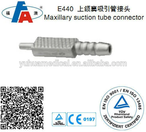 Maxillary suction tube connector, Nose instruments