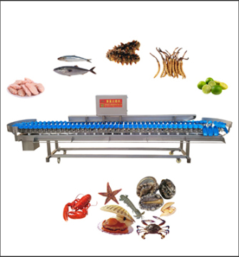 Ligne de traitement automatique du poulet avec machine de tri de type de plateau rotatif pour le tri du poids du poulet