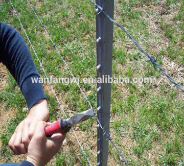 Black or Green T Post for Chain Link Fence