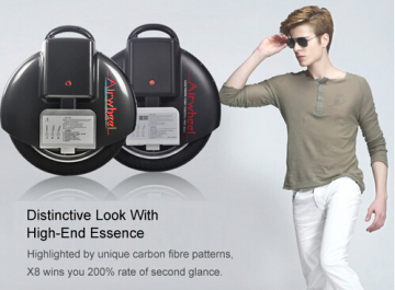 Carbon Fibre Electric Unicycle Scooter X8-C Self Balancing Airwheel Carbon Color Shipping From London Warehouse
