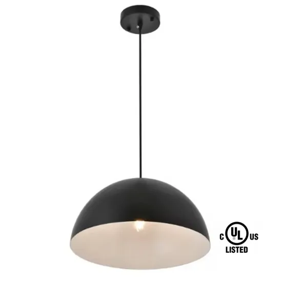 UL Listed Black Pendant Lights for Modern Dining Rooms and Hotel Home Decor