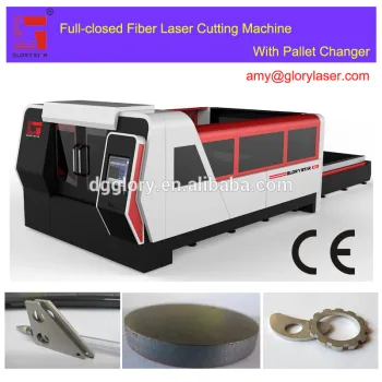 Enclosed CNC 500w 700w 750w 1000w 2000w Fiber Laser Cutting Machine For Metal 100,000 Working hours with low price
