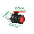 IBC Safety Adapter Ball Valve Pp Материал DN50