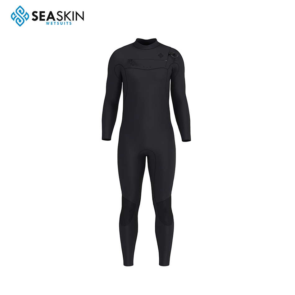 Seaskin berkualiti tinggi lengan panjang satu bahagian wetsuit