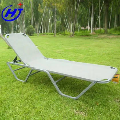 Portable Aluminum Beach Chair - Removable Sleeping Sun Lounger