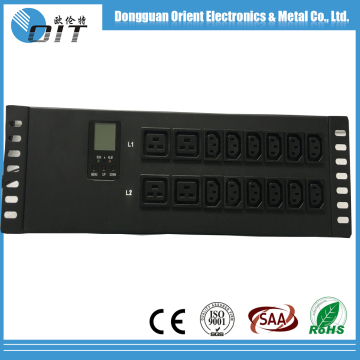 OEM new metal C13&C19 monitoring switch double output clever IP PDU
