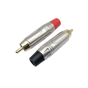 High-Quality Zinc Alloy Male/Female Gold RCA Connector for Car Audio/Video