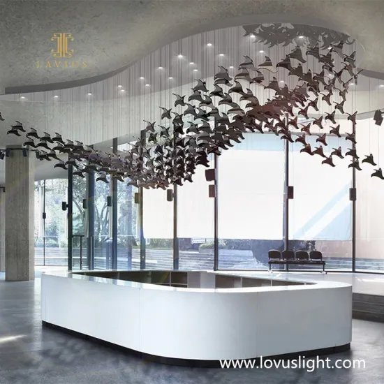 Blackbird shape chandelier Hotel restaurant chandelier Customized creative chandelier Villa living room bedroom chandelier